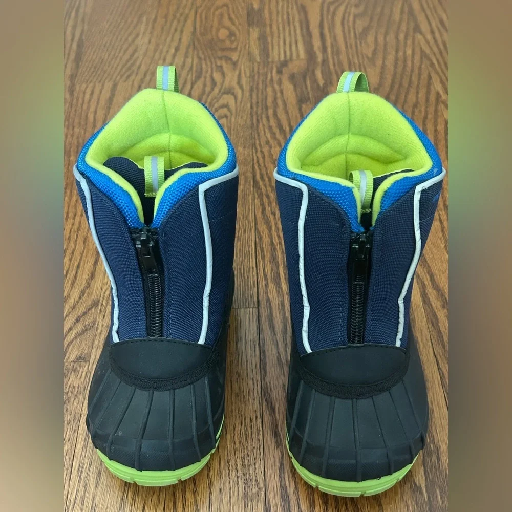 Arctic Shield Blue Green Insulated Snow Boots Waterproof Winter Outdoor Kids 7